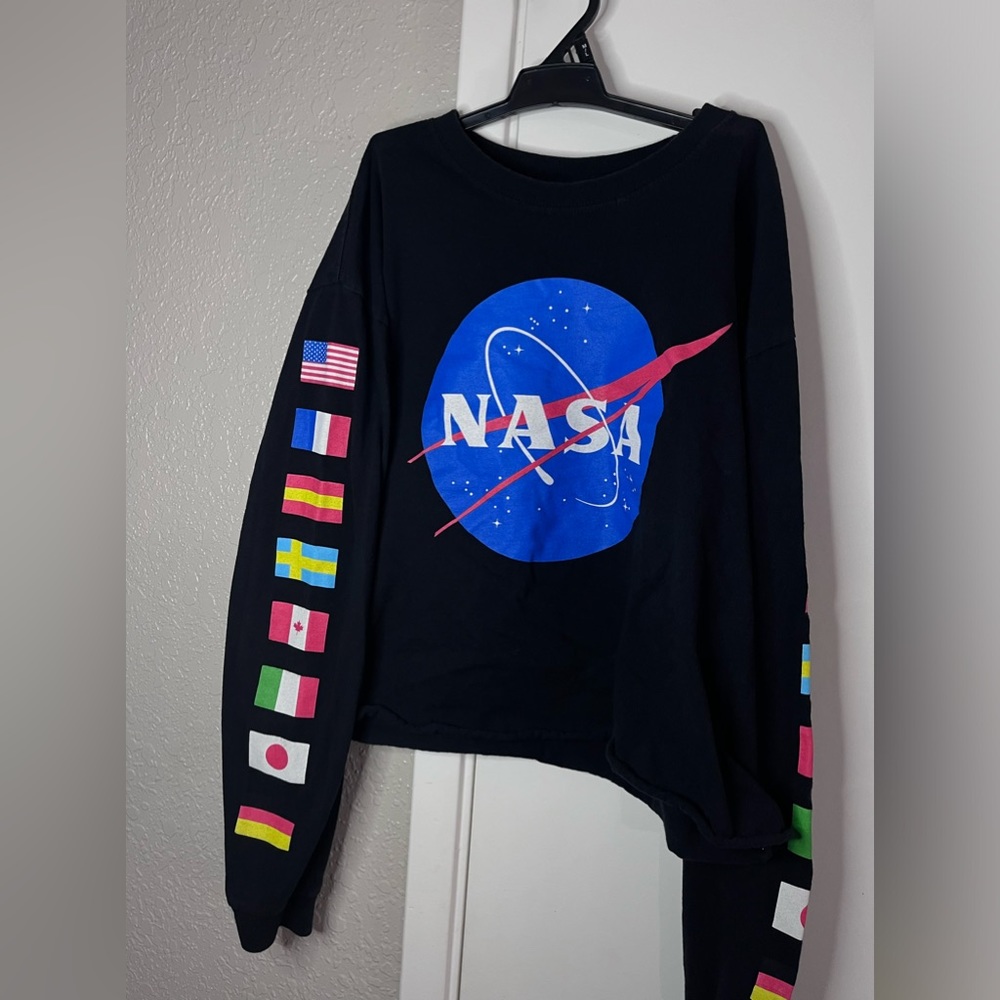Cute NASA crop top size Large.